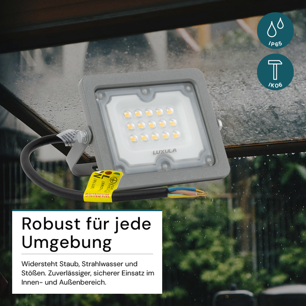 Luxula LED Strahler für den Außenbereich mit IP65 Schutzart
