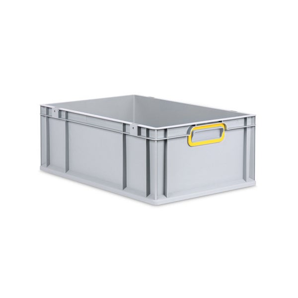 PROREGAL Eurobox Nextgen Color HxBxT 22 x 40 x 60 cm 44 Liter Griffe Gelb Geschlossen Verstärkter Boden Eurobehälter Transportbox