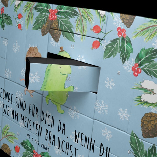 Mr. & Mrs. Panda Befüllbarer Adventskalender Schildkröte Maus - Blau Pastell