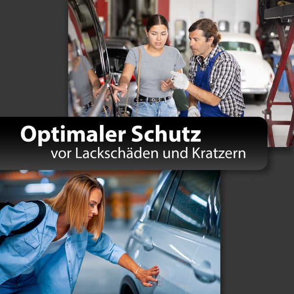 Optimaler Schutz vor Lackschäden und Kratzern am Auto.