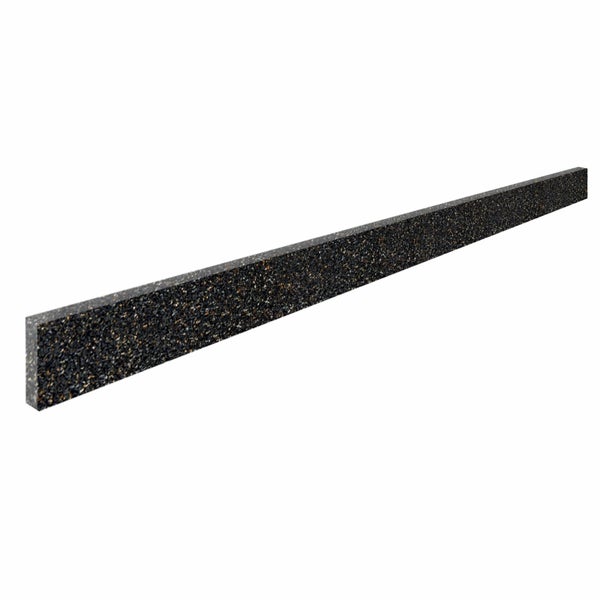 Schmale Wandabschlussleiste in dunkler Granitoptik mit strukturierter Oberfläche.