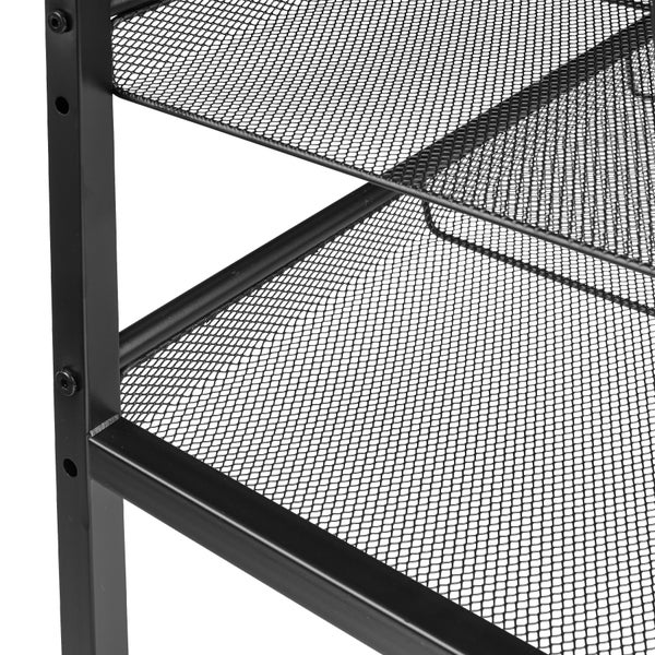 Schuhregal tectake Wolverhampton 75,5 x 30,5 x 69,5 cm Industrial Style Industrial Holz hell, Eiche Sonoma