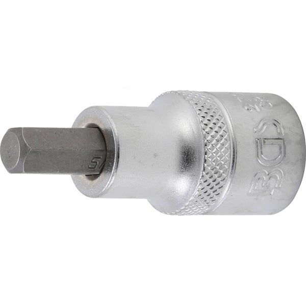BGS Bit-Einsatz Länge 55 mm Antrieb Innenvierkant 12,5 mm (1/2) Innensechskant 5/16 - 2735