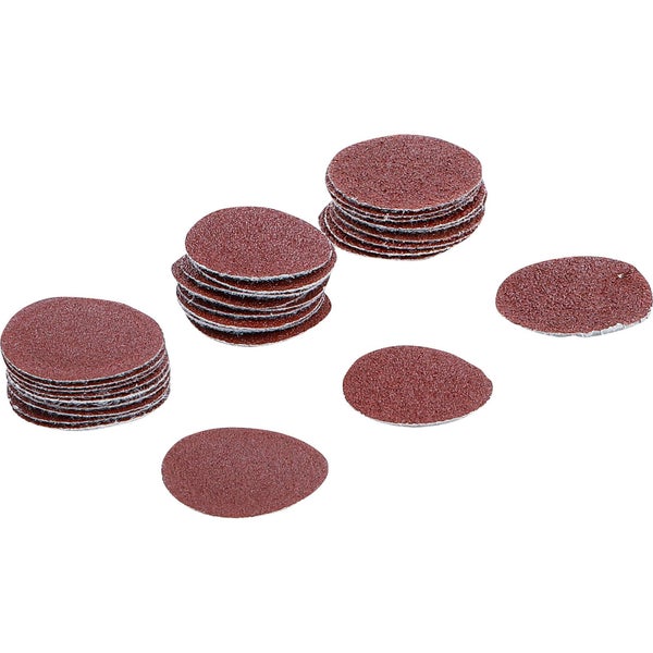 BGS Schleifblatt-Satz für Exzenterschleifer Ø 30 mm K 60 - 80 - 120 30tlg. - 70193