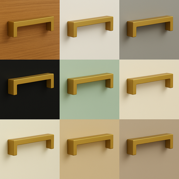 Möbelgriff Stangengriff Atlanta Lochabstand 128 mm Gold 10 Stück