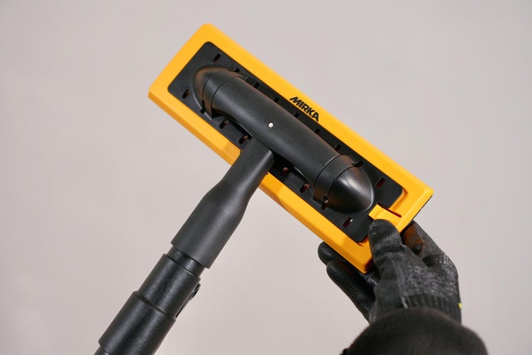 Mirka DecoSander staubfreier Stabschleifer für glattes Wand- & Deckenfinish, Trockenbau, Detailarbeiten / für 80x230mm Schleifstreifen / Klett