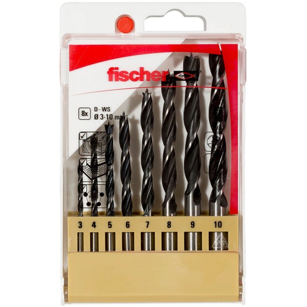 Fischer Holzbohrer D-WS Set 3-10 mm (8 Teile) - 536609