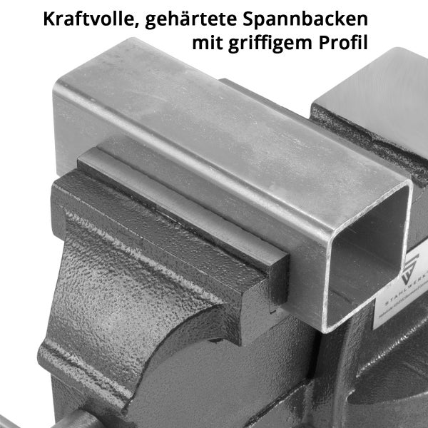 Werkbank Schraubstock mit Backen und Profil