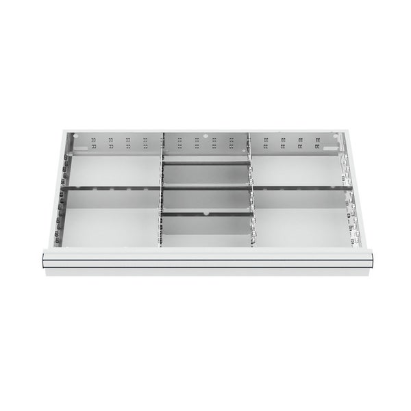 WS24 Schubladeneinteilung Metalleinteilung BLH 150/175 mm Innenmaß 800 x 450 mm - WS24-100308