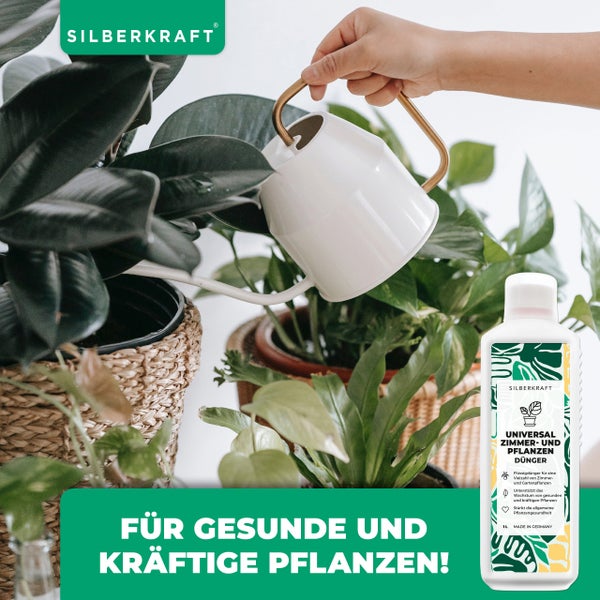 SILBERKRAFT Zimmer- & Grünpflanzen Dünger – 1 Liter