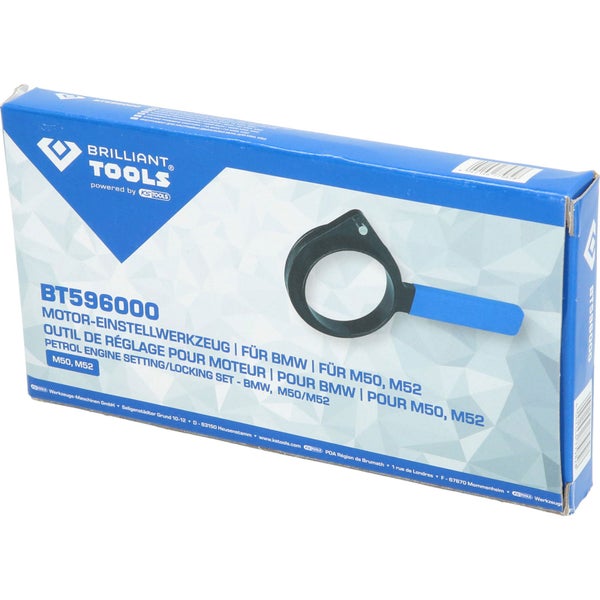Brilliant Tools BT596000 Motor Einstellwerkzeug für BMW M50 und M52 in einer blauen Verpackung