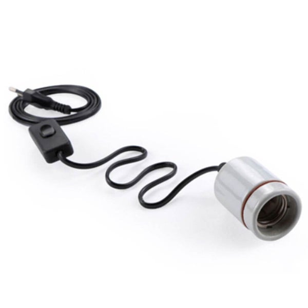 Porzellanfassung mit Kabel für E27 - 250 W Keramikfassung komplett Schalter