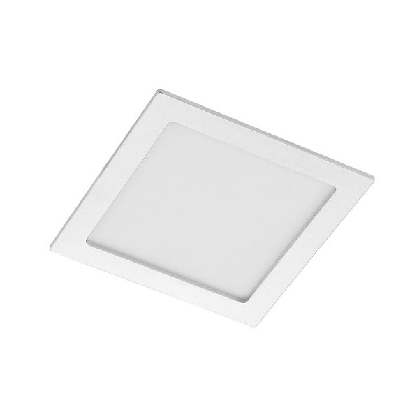 Quadratische LED-Einbauleuchte in flachem Design mit breitem Rahmen