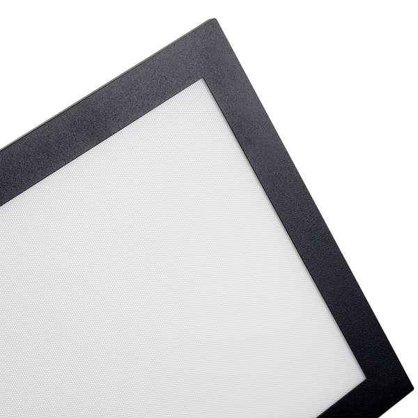 Detailansicht einer Lichtplatte mit Rahmen