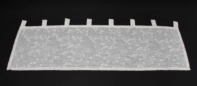 FRANK FLECHTWAREN | Fenstervorhang Branche, POLYESTER, LEINEN, 40 x140 cm