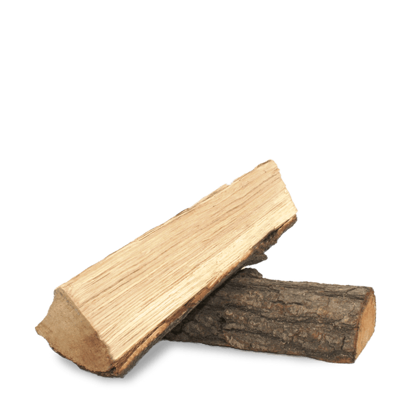 Zwei Holzscheite für den Kamin oder Ofen