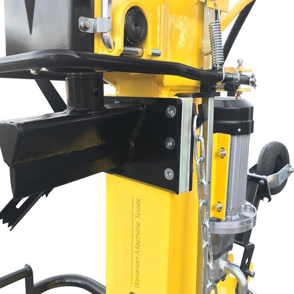 Detailansicht eines Holzspalters