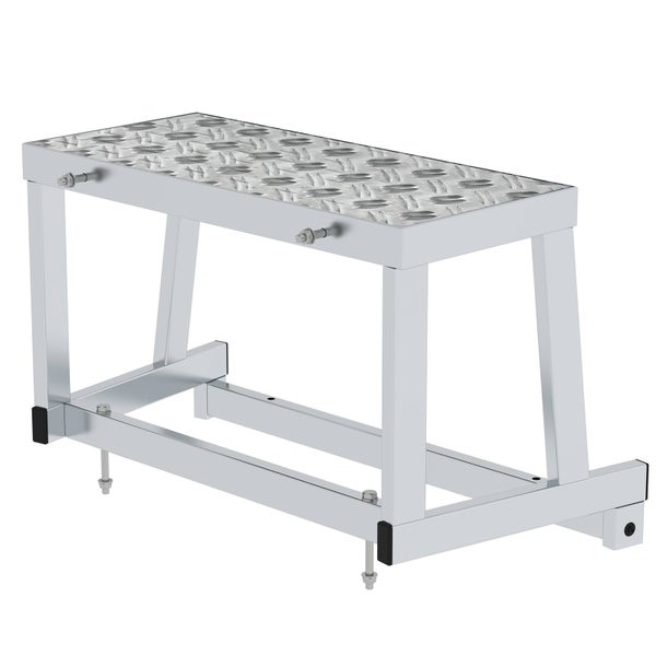 Aluminium Trittstufe mit Riffelblechoberfläche