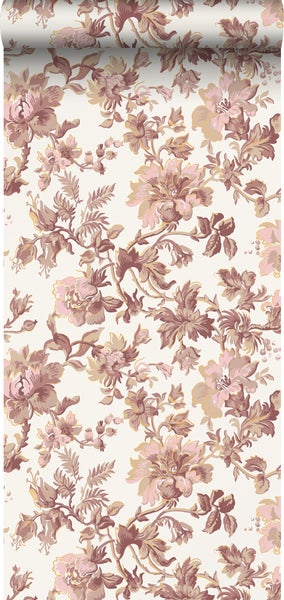 Duro Tapete Blumen Terrakotta - 53 cm x 10.05 m - 661191