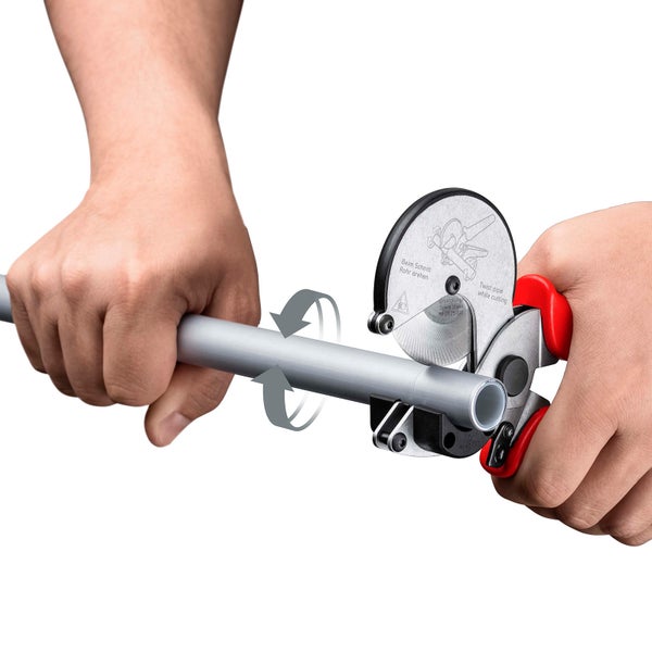Knipex Rohrschn.f.Verbund-und Kunststoffrohre mit Mehrkomponenten-Hüllen 210 mm - 902525
