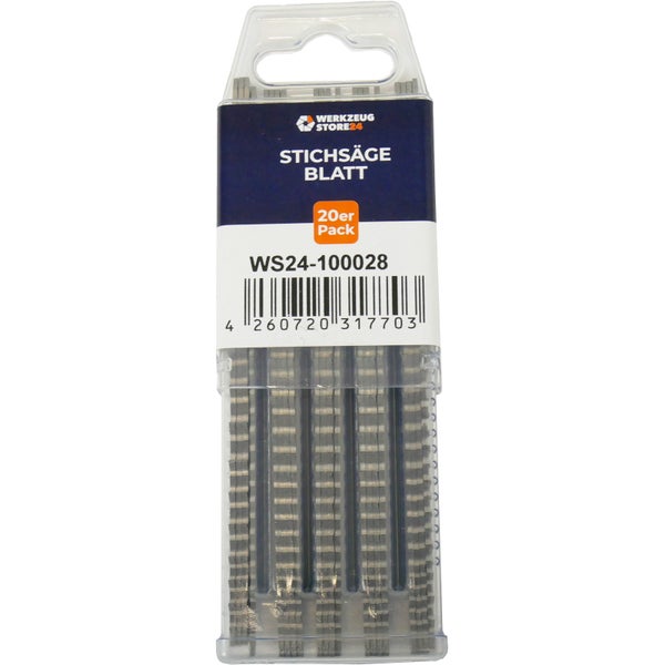 WS24 20x Bi-Metall Stichsägeblatt gefräst/geschränkt GL 132 VL 110 mm gerade - WS24-100028