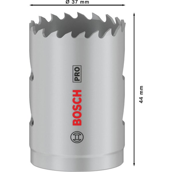 Bosch Logo Lochsäge Pro mit Durchmesser 37 mm und 44 mm Höhe