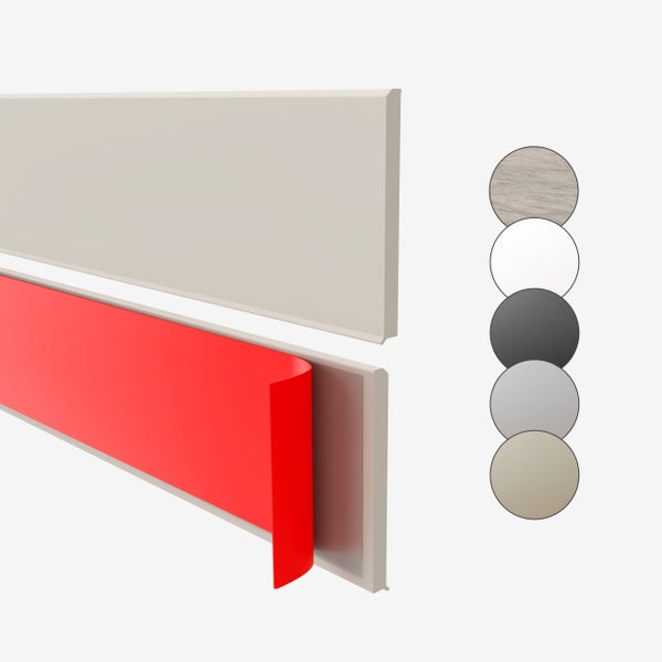 Sockelleiste mit Klebeband und Farbauswahl