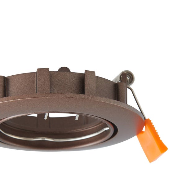 PRIOS Fibur (Modern) in Bronze aus Metall (1 flammig, GU10) Wohnzimmerleuchte