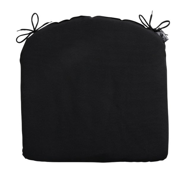 Sitzkissen Panama schwarz - Ca. 46x48 cm - 4er-Set