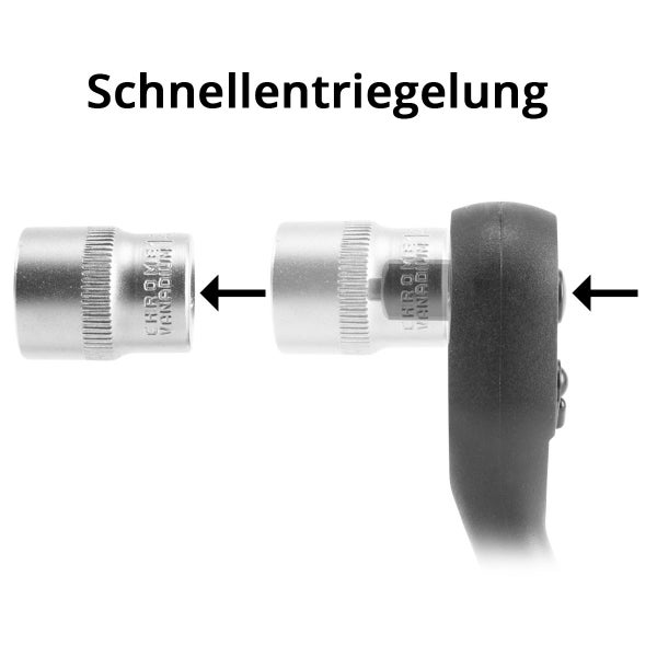 STAHLWERK Profi-Umschaltknarre aus Chrom-Vanadium 3/8 Zoll