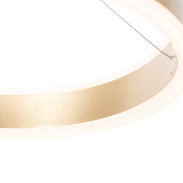 Detailaufnahme einer runden LED-Deckenleuchte