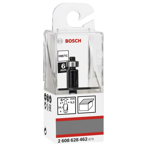 Bosch Logo HM/TC Nutfräser 6 Millimeter in Verpackung