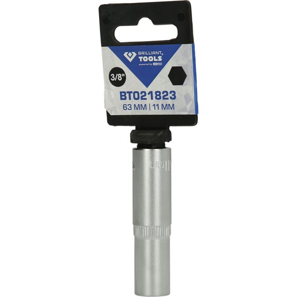 BRILLIANT TOOLS 3/8 Sechskant-Stecknuss lange Ausführung 11 mm - BT021823