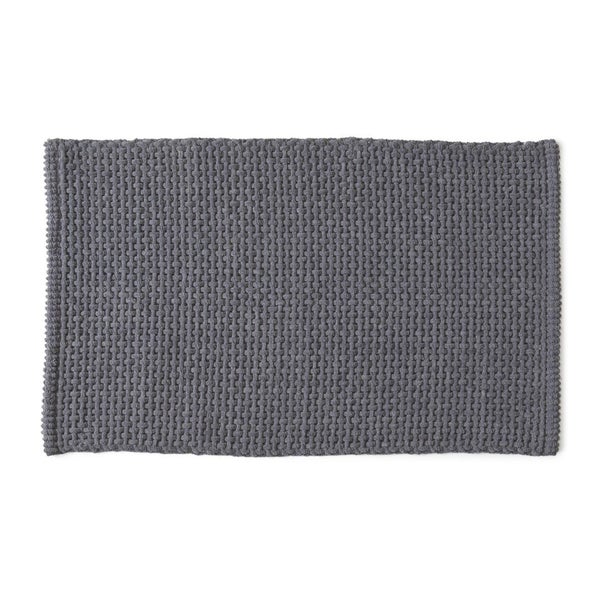 Grauer Badteppich