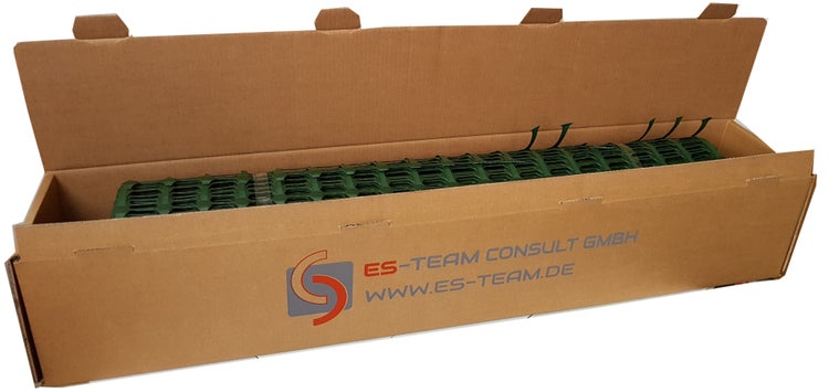 Fangzaun UvV SOLIDO Warnzaun Absperrnetz Bauzaun Kunststoff Rolle 50 x 1m | 7,5kg / blau