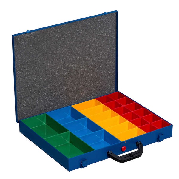 PROREGAL Kleinteilekoffer EuroPlus Pro 44L-23 Einsätze HxBxT 6,5 x 44 x 37 cm Blau