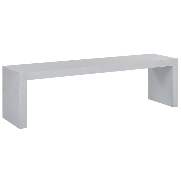 Gartenbank TARANTO 150 cm Beton Weiß