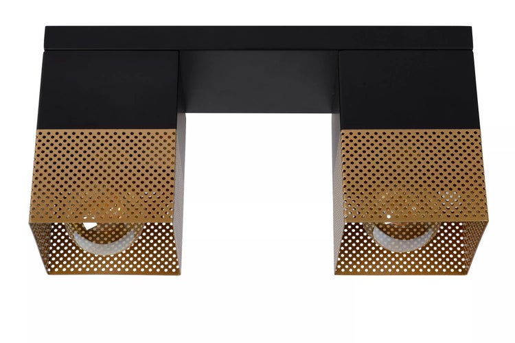 Deckenleuchte aus Metall mit zwei Leuchten