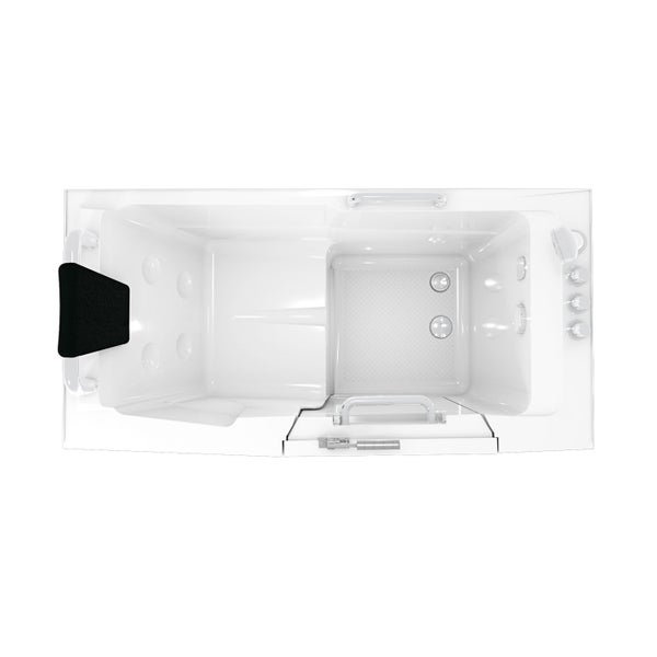 Sitzbadewanne Senioren Wanne mit Tür S07-TH-C-R 140x76cm
