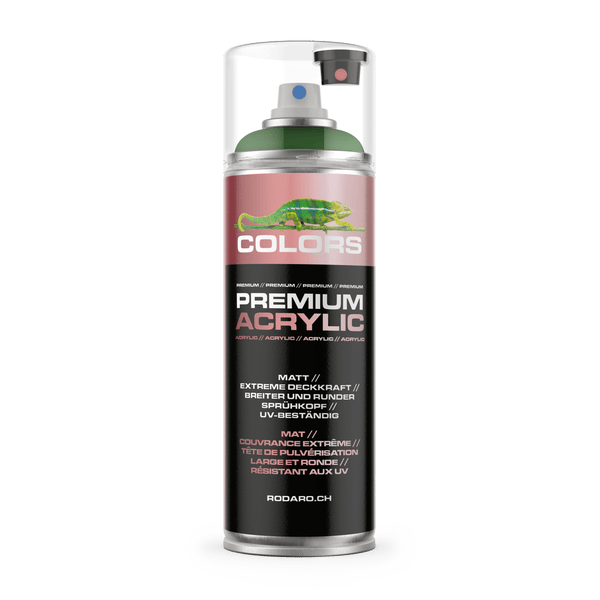 COLORS Premium Acrylic Sprühfarbe 400ml RAL 6001 Smaragdgrün Matt
