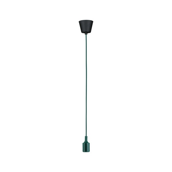Neordic Pendelleuchte Ketil E27 max. 60W Grün, Schwarz dimmbar Silikon, Kunststoff