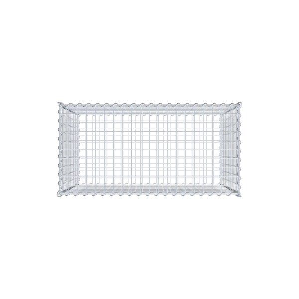 Gabione 100 cm x 80 cm x 50 cm (L x H x T), Maschenweite 5 cm x 5 cm, Spirale