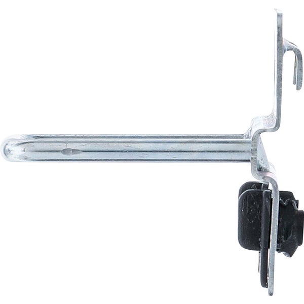 Hammer mit blauem Griff an Lochwandhalterung