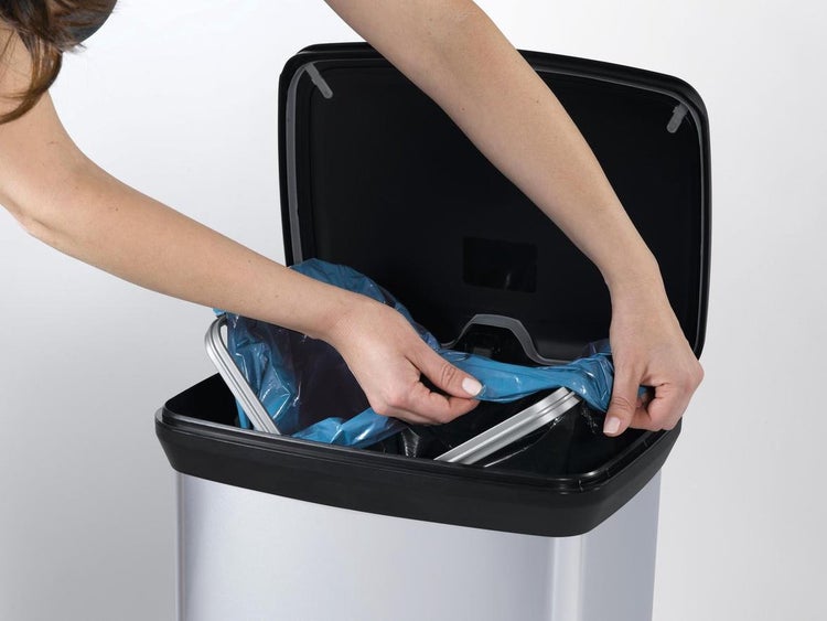 Curver Deco Bin Treteimer - 50L - Silber Metallic