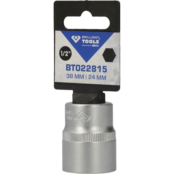 Brilliant Tools Steckschlüssel Einsatz, 1/2 Zoll, 38 mm/24 mm