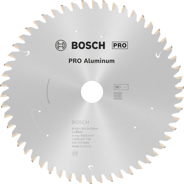 Bosch PRO Aluminium cordless Blatt für Kreissägen 165 x 1,8 x 20 mm - 2608837763