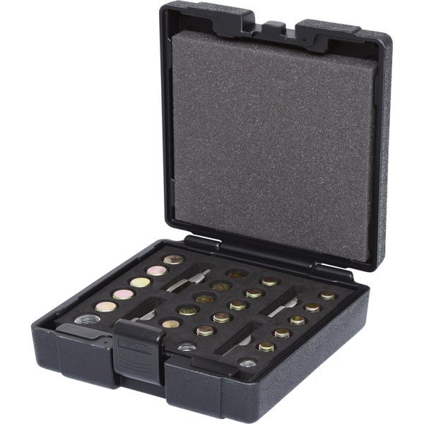 Gewindereparatur-Satz im schwarzen Koffer