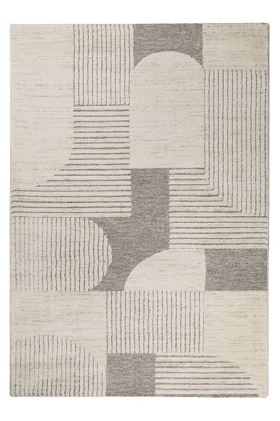 Kurzflor Teppich Creme Beige Mats WECONhome 80x150 cm