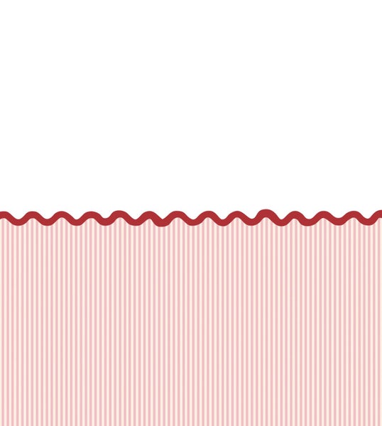 Gest Streifenmuster mit gewelltem Rand