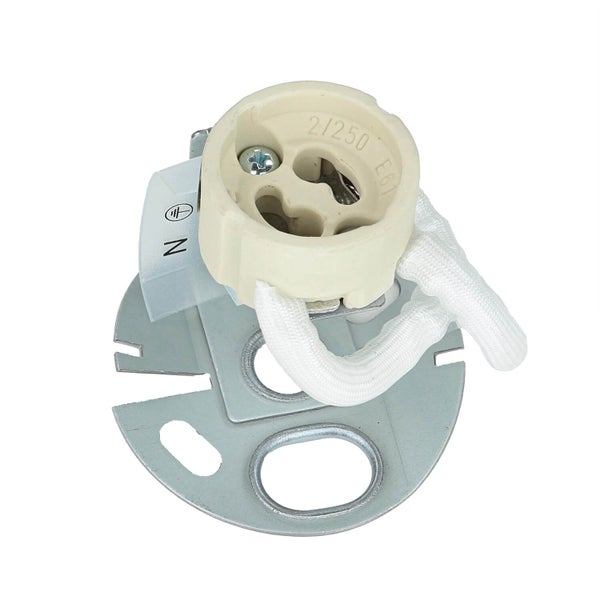 E27 Fassung mit Montagefuß und Anschlusskabel